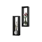 Kit Nicho Decorativo Stella Preto para Sala Hall 40 x 10cm