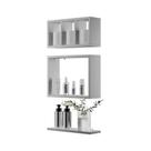Kit Nichos Prateleiras Eze Para Banheiro Decorativo Branco Kit Nichos Prateleiras Eze Para Banheiro Decorativo Branco