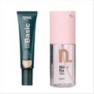 Kit Nina Makeup Base Líquida Basic Cor1+Bruma Fixadora Fix Kit Nina Makeup Base Líquida Basic Cor1+Bruma Fixadora Fix