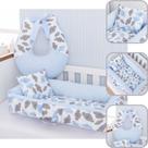 Kit Ninho e Almofada Amamentação Berço Bebê Luxo