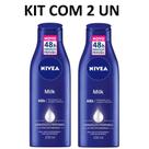 Kit Nivea 2 Loção Deo Hidratante Milk Pele Extra Seca 200 ml Cada