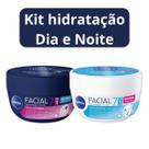Kit NIVEA Creme Facial Noturno Nutritivo 100g Hidratação 7 em 1
