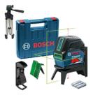 Kit Nível Laser Linhas Verdes Bosch Gcl 2 15G 15m E Tripé