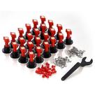 Kit Nivelador de Piso e Azulejo com Nível de Bolha para Instalação Uniforme Tudo em Caixa Kit Nivelador de Piso e Azulejo com Nível de Bolha para Instalação Uniforme Tudo em Caixa