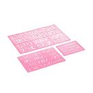 Kit Normografo Rosa 140007 - Maxcril