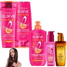 Kit Novo Liso dos Sonhos Sérum Leave In Óleo Extraordinário Elseve Loreal Paris Efeito Liquid Hair