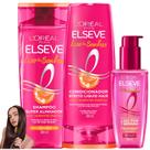 Kit Novo Liso dos Sonhos Sérum Leave In Prova de Umidade Elseve Loreal Paris Efeito Liquid Hair