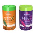 Kit Ntox Cenoura Redutor Volume Realinhamento Profissional N Cenoura Roxa Sem Formol Matizador Natureza Cosméticos 1kg