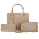 Kit Nude 3 itens Bolsas Alça Adicional Removível e Carteira Kit Nude 3 itens Bolsas Alça Adicional Removível e Carteira