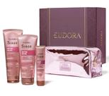 Kit Nutri Rosé (Shampoo 250ml, Condicionador 200ml, Máscara 50g e Necessaire) Eudora