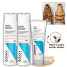 Kit Nutrição e Reparação Imediata Shampoo + Condicionador + Leave-in Termoprotetor com Filtro Solar Gaboni