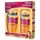 Kit Nutrição Poderosa Shampoo e Condicionador NIELY Gold 300ml + 200ml