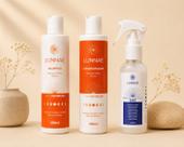 Kit nutricao: shampoo + condicionador + spray multifuncional 10x1