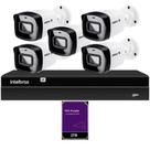 Kit Nvr Intelbras Nvd 1408P HD 2TB purple 5 Câmeras Ip Vipc
