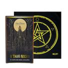 Kit O Tarot Negro 78 Cartas e Toalha Tarô com Brilho Pto/Am Kit O Tarot Negro 78 Cartas e Toalha Tarô com Brilho Pto/Am