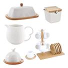 Kit Oasis Mantegueira Açucareiro Saleiro Xicaras C/ Suporte