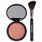 Kit Océane e Macrilan - Blush Cintilante Océane Rose Gold + Pincel Profissional Macrilan B102