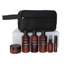 Kit Oceano Barba Shampoo Balm Óleo Colônia Necessaire Preta Kit Oceano Barba Shampoo Balm Óleo Colônia Necessaire Preta