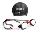 Kit Oculos de natacao Tryde Profissional Pro Vision e Touca