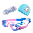 Kit Óculos e Touca de Natação Infantil Hero Band Coleção Cores Kit Óculos e Touca de Natação Infantil Hero Band Coleção Cores