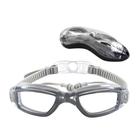 Kit Óculos Natação Profissional Lentes Transparentes Estojo