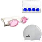 Kit Óculos Natação Vortex 2.0 + Touca Slim Hammerhead + Protetor de ouvido Kit Óculos Natação Vortex 2.0 + Touca Slim Hammerhead + Protetor de ouvido