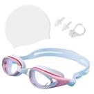 Kit Óculos Touca Silicone Protetor Nasal Aurícular Natação Profissional Hero Band