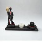 Kit Ofertório Zé Pelintra Malandro de Luz Resina 17 cm