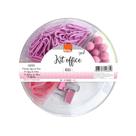 Kit Office Binder Clipes Elásticos Alfinetes 90 Unidades BRW