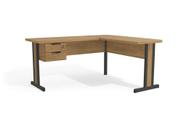 Kit Office Kappesberg 1170A Mesa em L com 2 Gavetas Cor Itapuã Itapuã