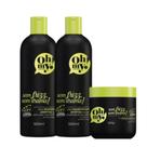 Kit Oh My Sem Frizz Sem Drama Shampoo Condic e Máscara 500ml Kit Oh My Sem Frizz Sem Drama Shampoo Condic e Máscara 500ml