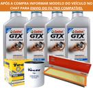 Kit Óleo 4L Castrol GTX Ultraclean 15W40 Semi + Filtro Óleo Tecfil TM1 + Filtro Ar Wega FAP 9003