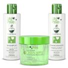 Kit óleo de coco shampoo e condicionador + gelatina green 300g - love potion