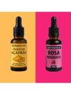 Kit Óleo de Rosa Mosqueta Rubiginosa 30ml + Óleo de Açafrão 30ml Clareador, Antiacne, Hidratação N