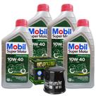 Kit Oleo E Filtro Kawasaki Z 750 Z 800 Mobil 10w40 4 Litros Kit Oleo E Filtro Kawasaki Z 750 Z 800 Mobil 10w40 4 Litros