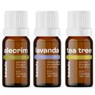 Kit Óleo Essencial 3 unidades 100 Puro e Natural, 10 mL, Beauts Lavanda, Alecrim e Melaleuca