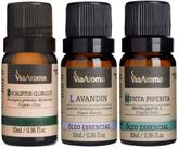 Kit Óleo Essencial Lavanda 100% Natural Via Aroma 10ml Menta Piperita Eucaliptus Laranja Doce Kit Óleo Essencial Lavanda 100% Natural Via Aroma 10ml Menta Piperita Eucaliptus Laranja Doce
