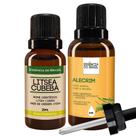 Kit Óleo Essencial Litsea Cubeba 20ml + Vegetal Alecrim 30ml