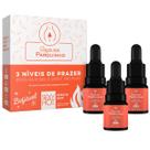Kit Óleo Lubrificante Esquenta 3 Niveis Térmico Beijável