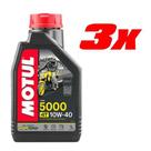 Kit Óleo Motul 5000 4t 10w40 C/ 3 Litros Semissintético - MOTUL Kit Óleo Motul 5000 4t 10w40 C/ 3 Litros Semissintético - MOTUL