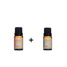 Kit óleos essências Energia 1 óleo de Laranja Doce 10ml + 1 óleo de Menta Piperita 10ml