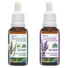 Kit Óleos Melaleuca e Lavanda WNF 30ml - Pele, Cabelo, Acne e Relaxamento