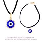 Kit Olho Grego Colar + Pulseira de camurça Amuleto Proteção - Sunshine Cristais Kit Olho Grego Colar + Pulseira de camurça Amuleto Proteção - Sunshine Cristais