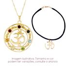 Kit OM Chakras Colar + Pulseira - Sunshine Cristais Kit OM Chakras Colar + Pulseira - Sunshine Cristais