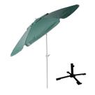 Kit Ombrelone Maresias 2,5m Bagum Alumínio Articulado Manivela Com Base Dobrável Verde - Belfix Kit Ombrelone Maresias 2,5m Bagum Alumínio Articulado Manivela Com Base Dobrável Verde - Belfix