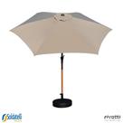 Kit Ombrelone Miramar Grafite ou Fendi com UV e Base Ombrelone Central - Rivatti Kit Ombrelone Miramar Grafite ou Fendi com UV e Base Ombrelone Central - Rivatti