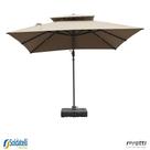 Kit Ombrelone Tulum Grafite ou Fendi - Com Base HDPE 150 Litros - Rivatti Kit Ombrelone Tulum Grafite ou Fendi - Com Base HDPE 150 Litros - Rivatti