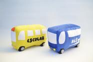 KIT Ônibus Escolar E Ônibus De Turismo De Pelúcia ( 2 Peças)