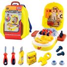 Kit Operário Ferramenta Chave Martelo Infantil Mochila 21Pçs
