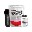 KIT Optimum Isolate Protein 900g + Power Creatina 100g + Coqueteleira - Bodybuilders